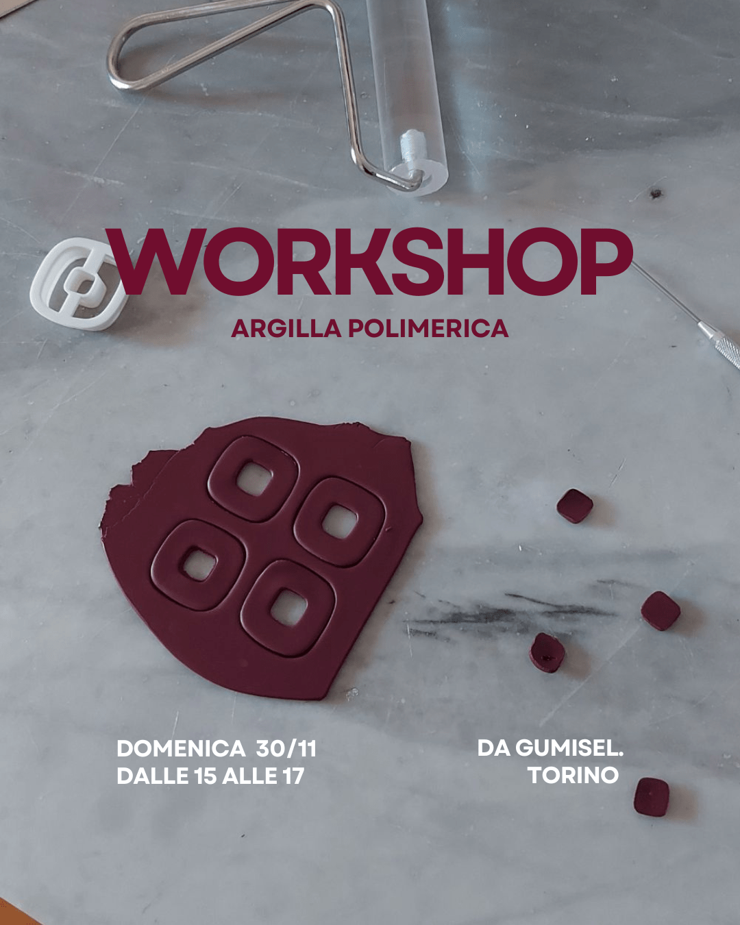 Workshop Argilla Polimerica - Domenica 30 Novembre (Torino)
